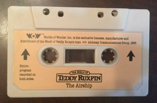 Vintage 1985,  Teddy Ruxpin Cassette Tape The Airship 3