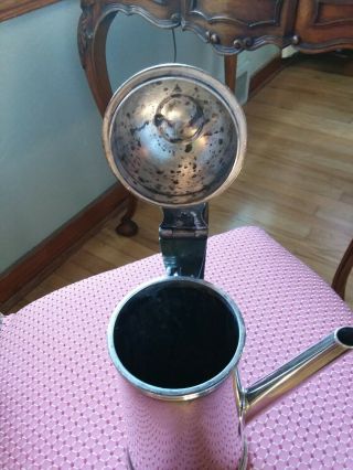 Stieff Sterling Silver Colonial Williamsburg Coffee/Chocalate pot.  Heavy 1089 gr 7