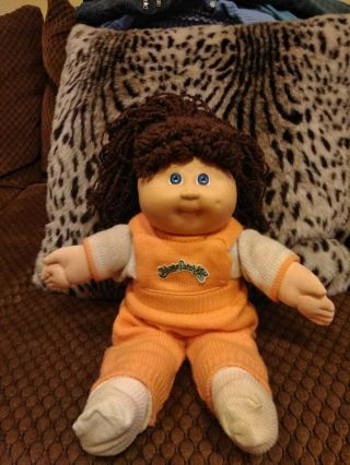 Vintage 1989 Cabbage Patch Kids Doll Brown Hair