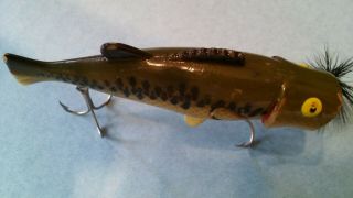 Vintage Buckeye Bait Co.  " Bug N Bass " Fishing Lure Length 3 3/8 "