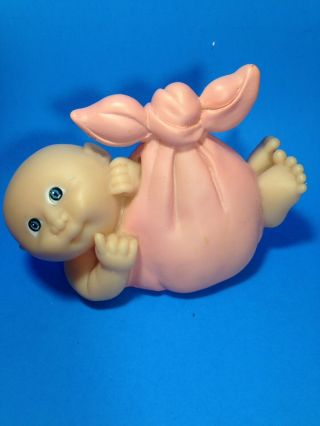 Vintage 1983 Cabbage Patch Kids Stork Baby Girl Pink Piggy Bank Plug Inc B6 0618