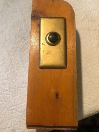 Door Bell Antique Non Electric Mechanical Push Button Hardware Ringer 2 Tones