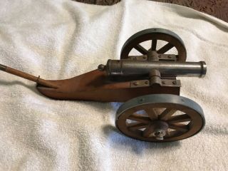 Antique Signal Cannon,  Not Sure Caliber,  All Wooden Frame With Attach Tamper.