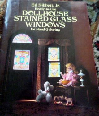 Great Vintage Dollhouse Stained Glass Windows For Hand Coloring Book 140 Designs