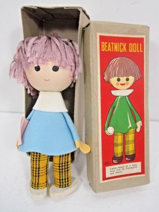 Vintage Beatnick Doll Beatnik Shackman Designs Made In Japan