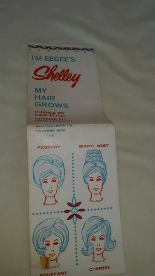 VINTAGE EEGEE SHELLEY DOLL GROWING HAIR ALL ORIG.  EXC.  TAMMY TRESSY $32.  99 2