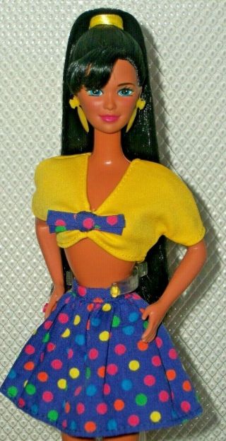 Vintage 1989 Mattel Western Fun Nia Barbie Doll,  Easy Living Fashion 660 Kira
