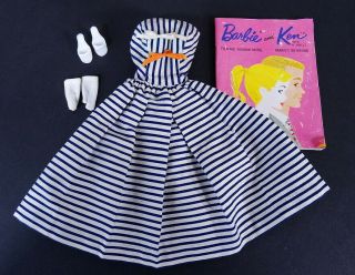 Vhtf Vintage Barbie Cotton Casual & Comp W/shoes Gloves & Booklet
