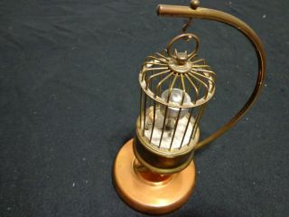 Antique J.  Kaiser G.  M.  B.  H.  Mechanical Bird Cage Alarm Clock 2