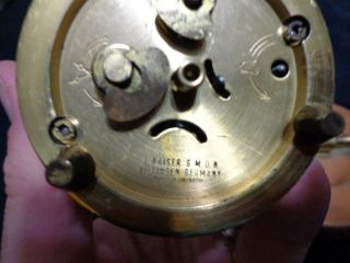 Antique J.  Kaiser G.  M.  B.  H.  Mechanical Bird Cage Alarm Clock 7