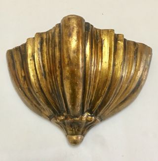 Gold Wall Sconce Shelf Vintage Decorative Display For Statue 6 "