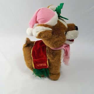Santa ' s Reindeer Plush Vixen Toy Connection Stuffed Vintage Christmas Deer Pink 2