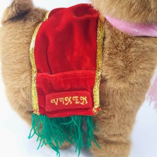 Santa ' s Reindeer Plush Vixen Toy Connection Stuffed Vintage Christmas Deer Pink 3