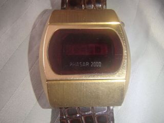 Vintage Men ' s Phasar 2000 Sears Roebuck and Co.  led watch 6