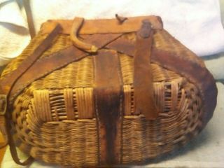 Vintage Fishing Basket,  Creel 7