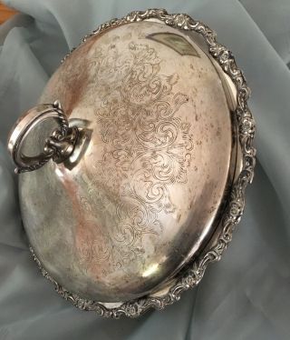 Vintage Oneida Silver Plated Serving Dish With Lid