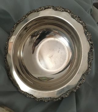 vintage oneida silver plated serving dish with lid 2