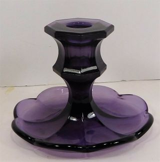 C1900 Deep Purple - Amethyst Glass - Candle Holder