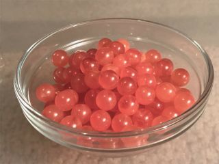 150 Bakelite Semi Translucent Pink 9mm Bakelite Beads Without Holes