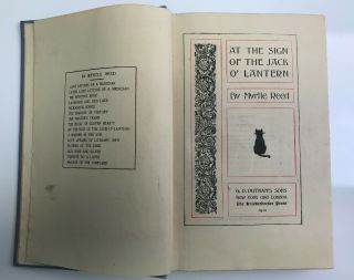 At the Sign of the Jack O ' Lantern,  Myrtle Reed,  1910 Antique / Vintage Book 4