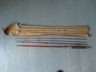 Vintage 4pc.  Lovell 7.  5 Ft Bamboo Fly Rod