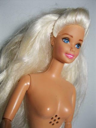1997 Talking Barbie Fashion Doll Vintage Superstar Face Dentist Nude