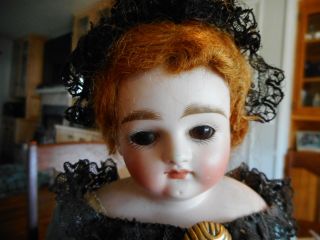 Antique Bisque headed Unmarked French Fashion doll 2