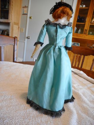 Antique Bisque headed Unmarked French Fashion doll 3