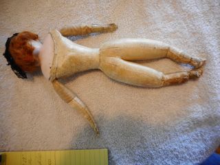Antique Bisque headed Unmarked French Fashion doll 6