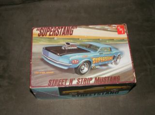 Rare Box Amt Superstang Mustang Model Kit Box Only Good For 50 Years Old