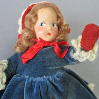 Antique C1930s Madame Alexander Composition Birthday Doll Tiny Betty January