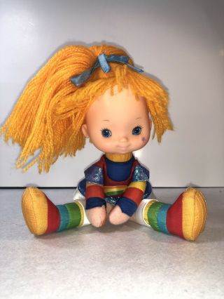 Vintage Rainbow Brite 12 " Plush Doll 1983 Hallmark Cards Mattel Dress