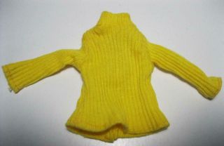 Vintage Scott Or Sunshine Family Dad Doll Cloth Yellow Turtleneck Sweater Shirt