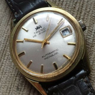 Vintage 25 Jewels Eta 2772 Movement Trend Automatic Swiss Watch,  34 Mm,