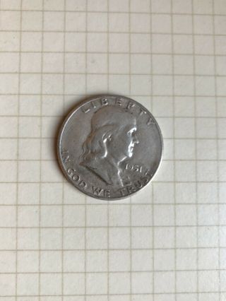 1951 - Benjamin Franklin Half Dollar - United States Antique Coin