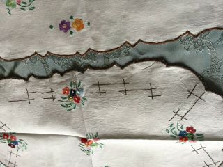 Three Vintage Hand - Embroidered Table Runners 4