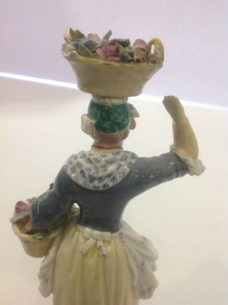 Meissen Porcelain Figure Of A Girl AS - IS.  19th Century Germany 5