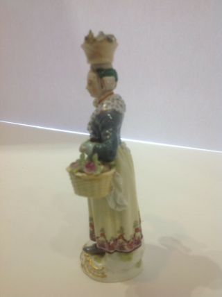 Meissen Porcelain Figure Of A Girl AS - IS.  19th Century Germany 8