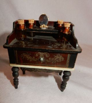 Antique 19th Century Germany Biedermeier Walterhausen Dollhouse Dressing Table