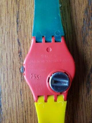 Vintage Swatch Watch 755 S603 McSwatch Ladies Swiss Quartz 1986 LR105 5