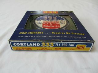 Nos Cortland 333 Fly Line Hch Green For 8.  5 
