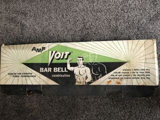 Vintage Amf Voit Bar Bell Combination Eb 50 Set