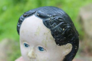 Antique Ludwig Grenier Papier Mache Shoulderhead Doll Head Girl Lady 7