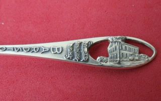 Bardstown,  Ky " My Old Kentucky Home " Sterling Silver Souvenir Spoon 4 1/4 "