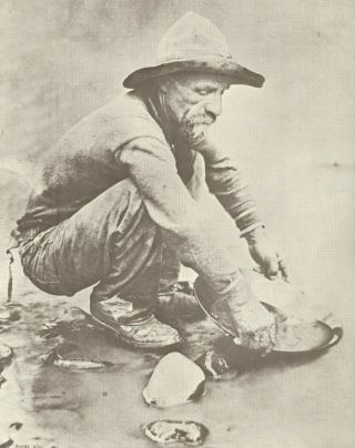 Western Prospector Gold Rush Panning Vintage Photo Print 787 11 " X 14 "