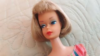 Vintage 1960 ' s American Girl Barbie Silver Blonde Medium Long Hair,  EXC.  OSS 3
