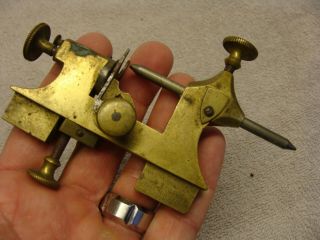 ANTIQUE Vintage Watchmakers Tool Levin VISE LATHE ? BRASS MACHINIST SMALL SIZE 2