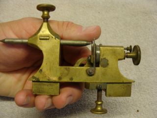 ANTIQUE Vintage Watchmakers Tool Levin VISE LATHE ? BRASS MACHINIST SMALL SIZE 4