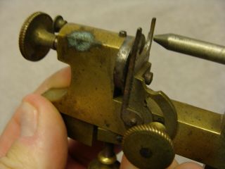ANTIQUE Vintage Watchmakers Tool Levin VISE LATHE ? BRASS MACHINIST SMALL SIZE 6