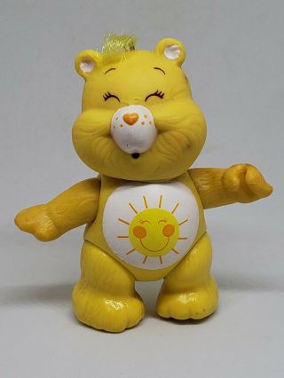 Vintage Care Bears Poseable Figure Funshine Bear 1983 Kenner Sun Sunshine